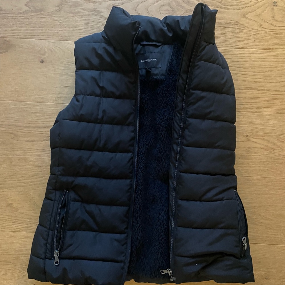 Banana republic fleece lined vest